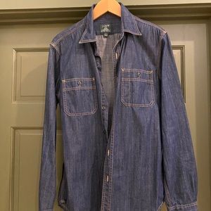 J. Crew Denim Work Shirt Mens S